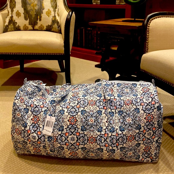 Vera Bradley Handbags - Vera Bradley Duffle Lisbon Medallion